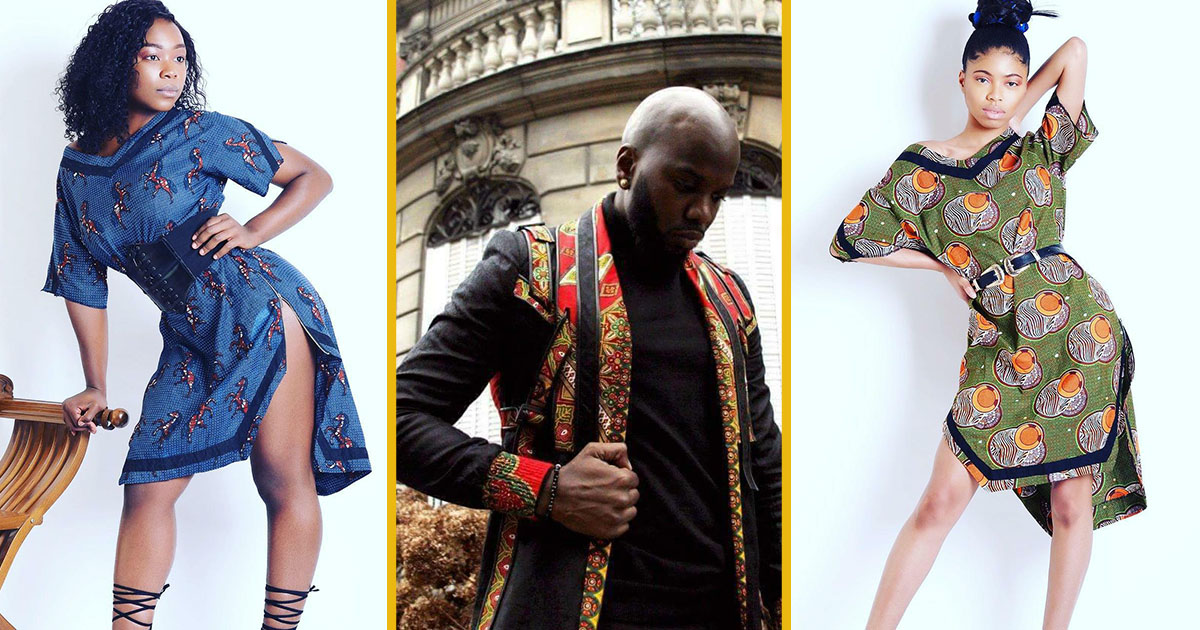 Pièces de la marque wazal couture, de la collection "ova tété" par le styliste Joseph Ayissi