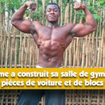 samuel kulbila est un ghanéen qui a su construire sa propre salle de gym avec divers matériaux