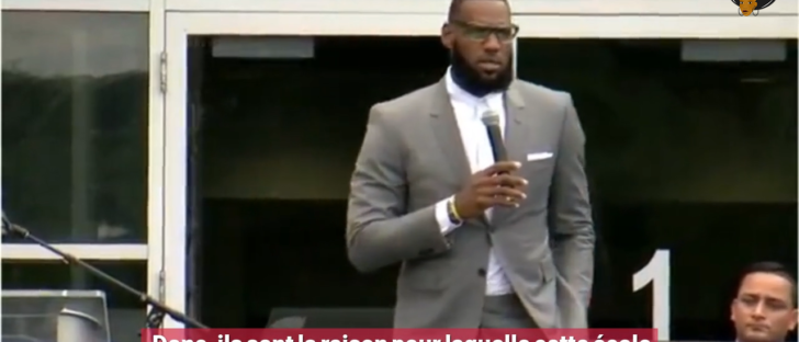 photo de couverture vidéo LeBron James discours école I Promise