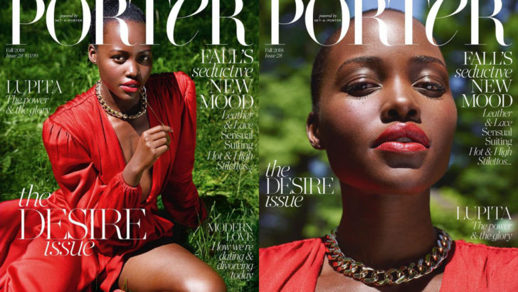 Lupita Nyong'o en couverture du magazine de septembre 2018 Porter