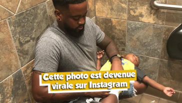 Donte palmer change son enfants sans table à langer dans les toilettes des hommes