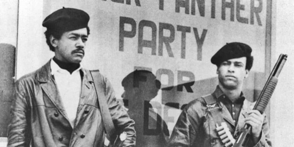 les fondateurs du Black Panther Party : Huey P. Newton et Bobby Seale
